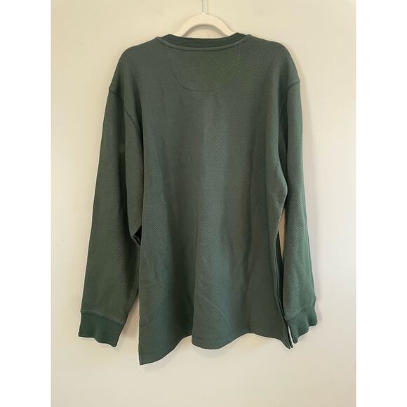 NWT Legendary Size XL Green Men's Henley Thermal Long Sleeves Shirt Hunting - Picture 2 of 6